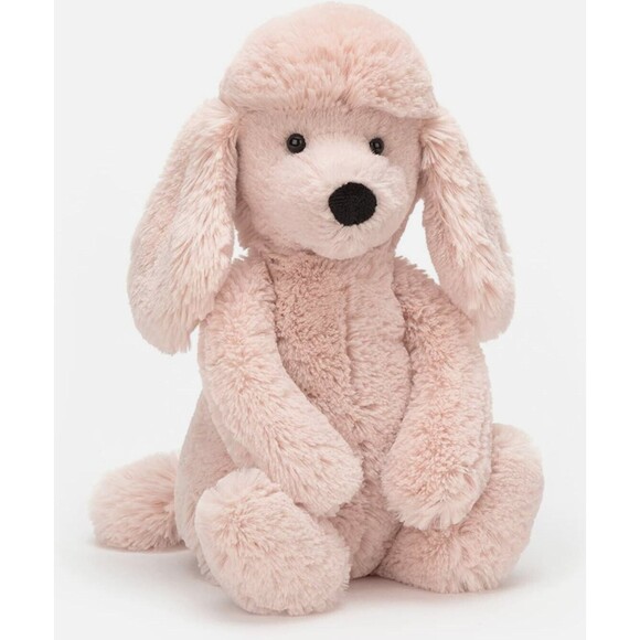 Jellycat Bashful Poodle Blush Pink Medium Size With Tags - Retired BAS3PDL - Picture 15 of 15